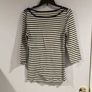 3/4 length striped shirt